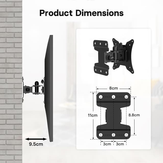 Thumbnail 3 de BONTEC TV Wall Mount Bracket 25kg