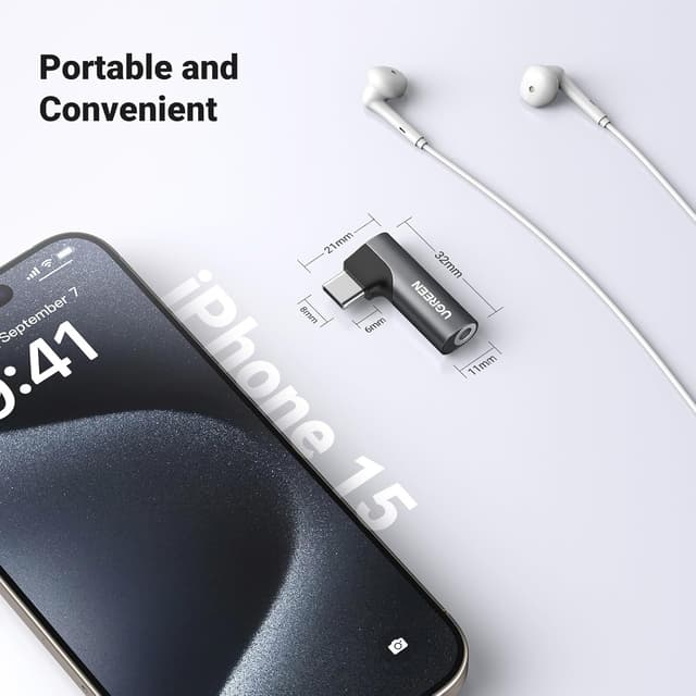 Thumbnail 6 de UGREEN USB-C to 3.5mm Jack Adapter DAC Stereo (Black) for USB-C devices