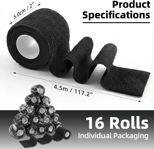 Detalle de HONYAO Selbstklebender Verband 5 cm x 4,5 m