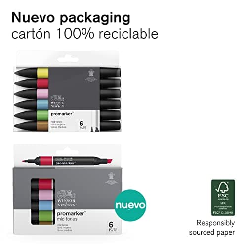 Thumbnail 5 de Winsor & Newton ProMarker 6 unidades 🎨