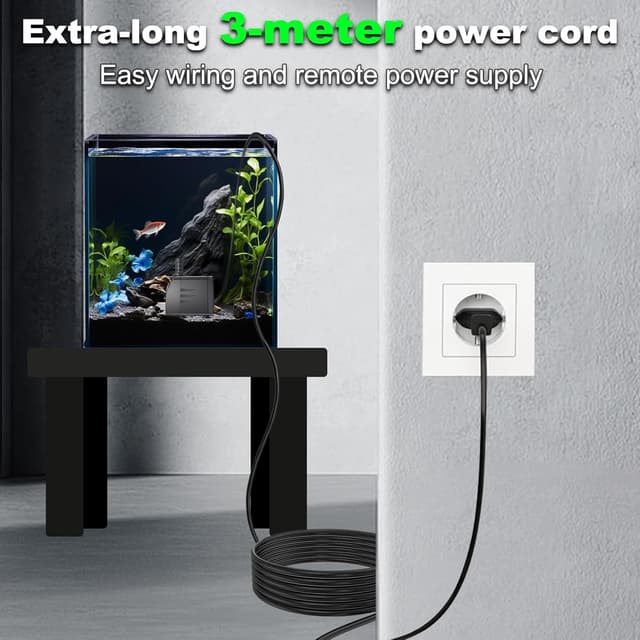 Detalle 2 de Bomba de Agua Sumergible 16W 800L/H