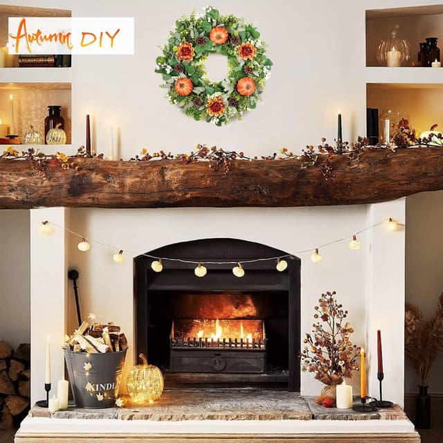 Detalle de 50 cm eucalyptus door wreath for front door