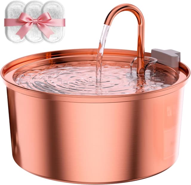 Detalle de Tomxcute Katzenbrunnen Edelstahl 3,2 L