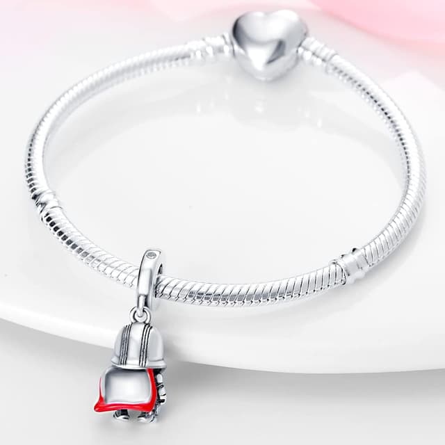 Detalle 2 de KUNVONIC Charm-Anhänger aus 925 Sterling Silber für Armband & Kette (kompatibel mit europäischen Chams) – Z2
