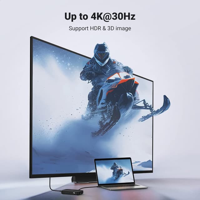 Thumbnail 3 de UGREEN HDMI Switch 4K 3 Eingänge 1 Ausgang