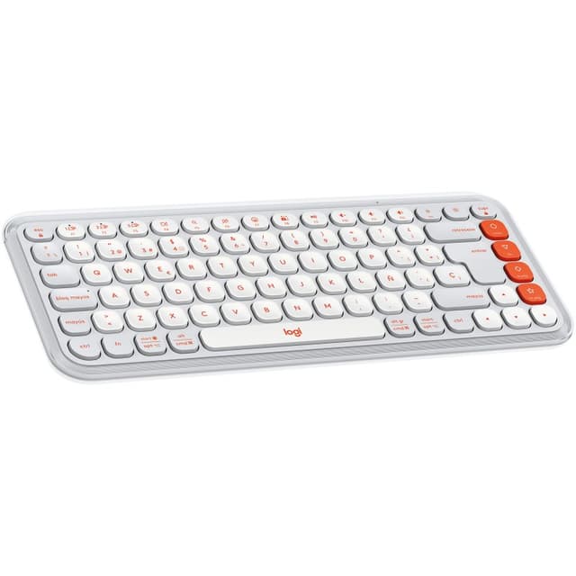 Imagen de Logitech Pop Icon Keys teclado inalámbrico Bluetooth blanco en OfertitasTOP