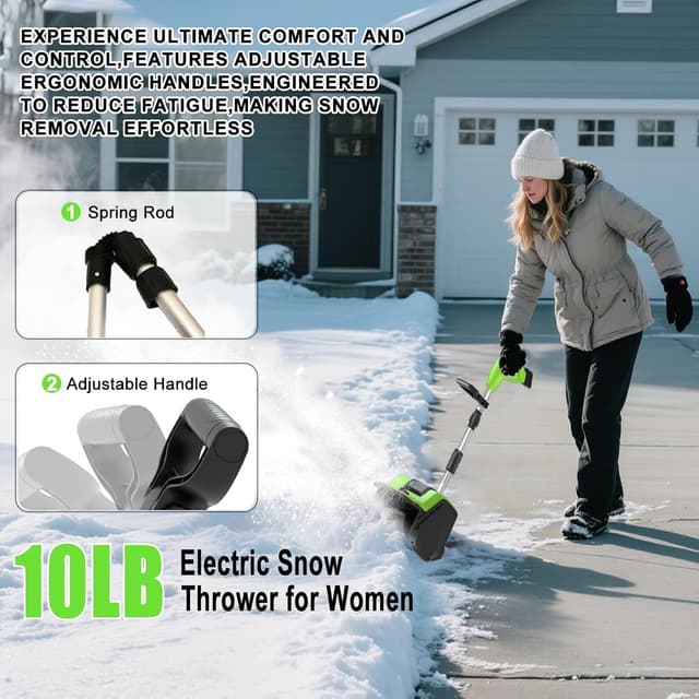 Thumbnail 4 de Cordless Snow Shovel 12.5" Electric Snow Blower 20V
