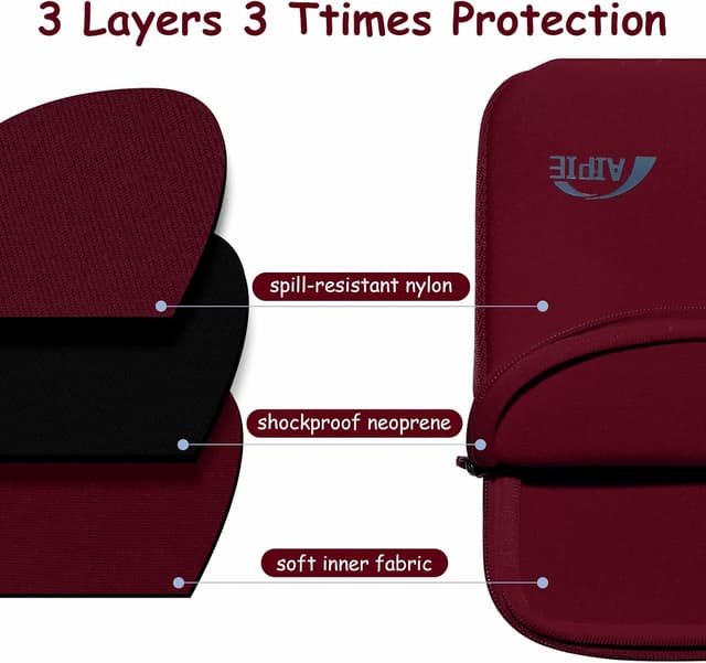 Detalle de AIPIE Laptoptasche 11,6 12 Zoll Schutz 31 x 21 cm