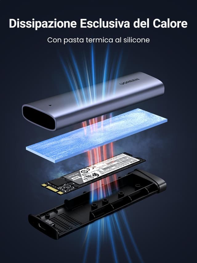 Detalle 2 de UGREEN Case SSD esterno M.2 NVMe