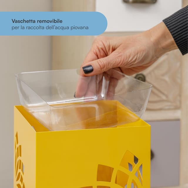 Thumbnail 4 de Baroni Home Portaombrelli Giallo 16x16x49 cm 🪄