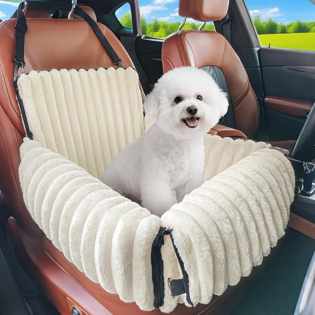 Imagen de MIXJOY Hunde Autositz 48x48x38 cm Beige en OfertitasTOP