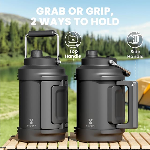 Thumbnail 2 de Meoky 128 oz Insulated Water Bottle