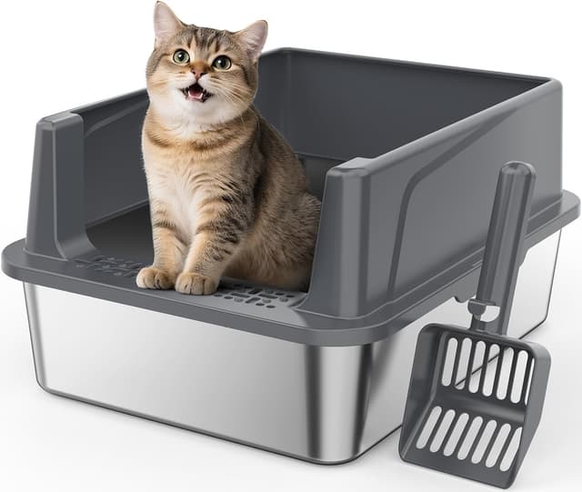 Detalle 2 de FURTIME Stainless Steel cat litter tray 21cm