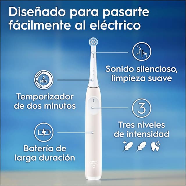 Detalle de Oral-B iO 2 cepillo eléctrico rosa, 3 modos