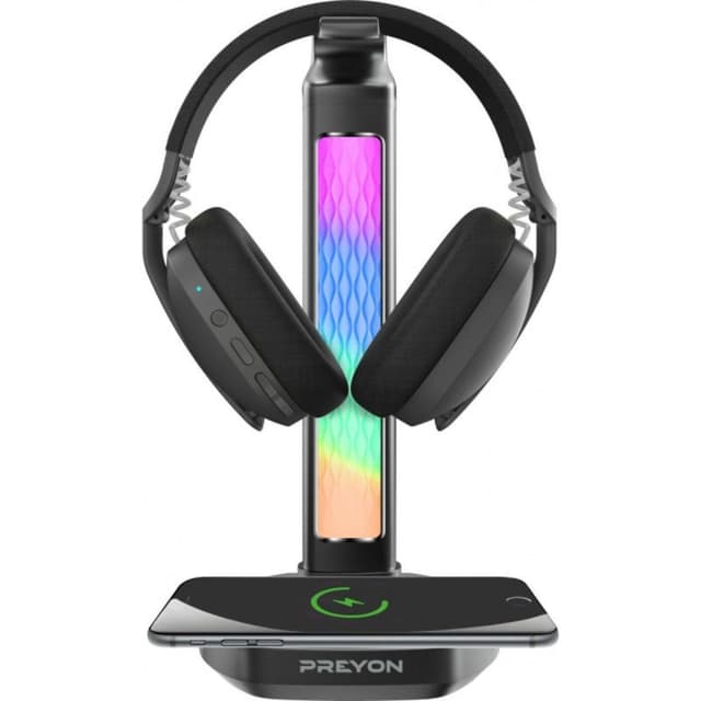 Detalle de preyon Soporte gaming con RGB, 2 USB-C