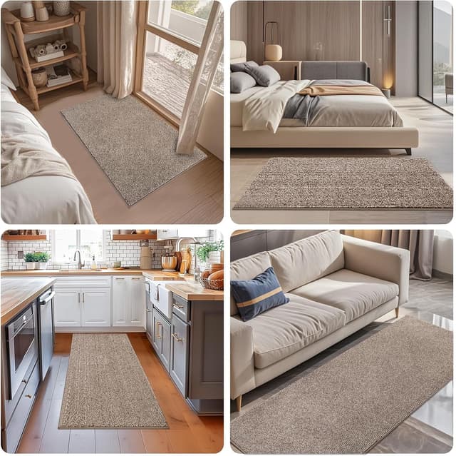 Detalle 2 de FCSDETAIL Dirt Trapper indoor door mat (60 x 210 cm) – machine-washable non-slip entrance rug for hallways and kitchens