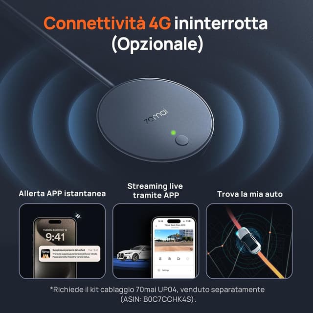 Thumbnail 5 de 70mai A510 Dash Cam 1944P con GPS e WiFi