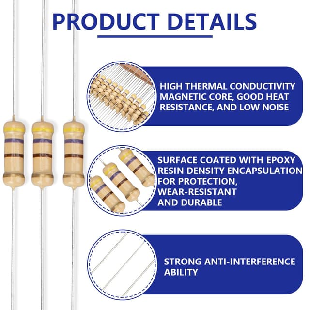 Detalle 1 de Innfeeltech 470 Ω 1W Widerstände