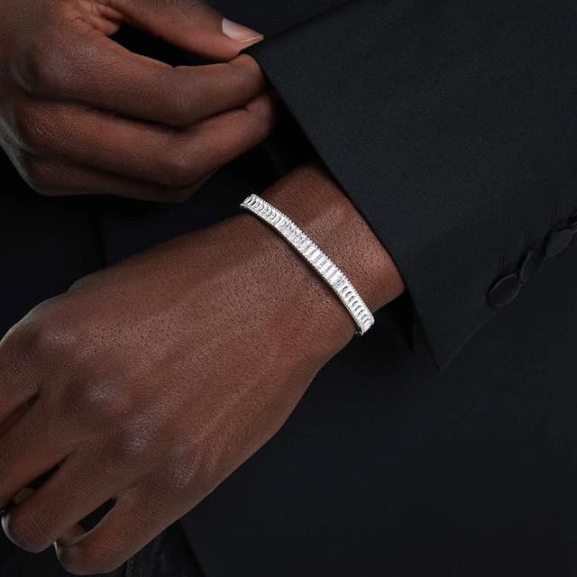 Thumbnail 6 de Swarovski Matrix brazalete blanco talla baguette