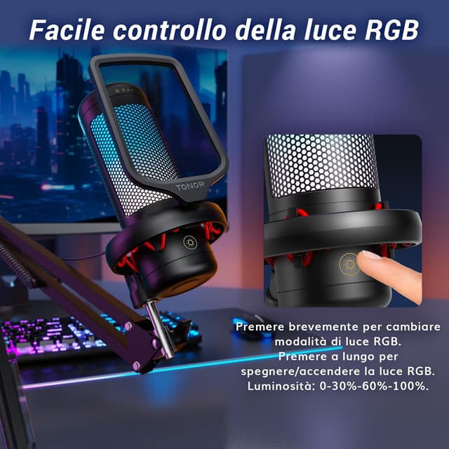 Thumbnail 4 de TONOR TC310+ microfono USB per gaming