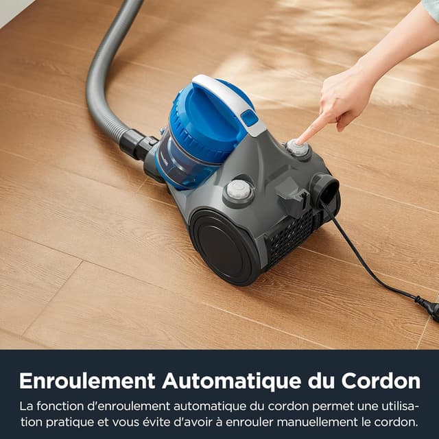 Detalle de Eureka WhirlWind aspirateur traîneau sans sac 700 W, 1,5 L – Bleu