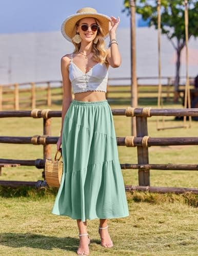 Thumbnail 7 de Zeagoo Jupe longue élégante avec poches ⚙