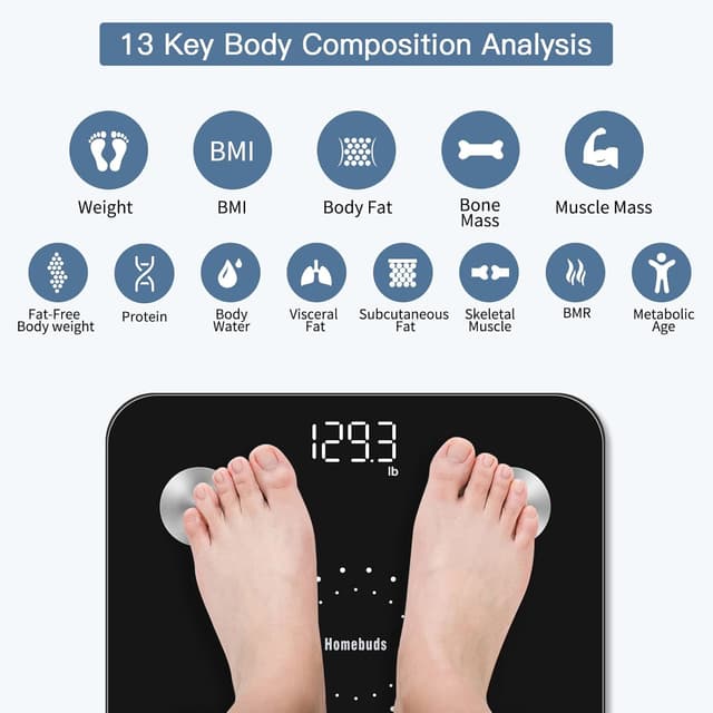 Thumbnail 2 de Homebuds Smart Body Fat Scale 28st