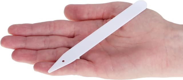 Detalle de com-four® confezione da 100 etichette per piante con matita, a innesto da 12 cm (bianco)