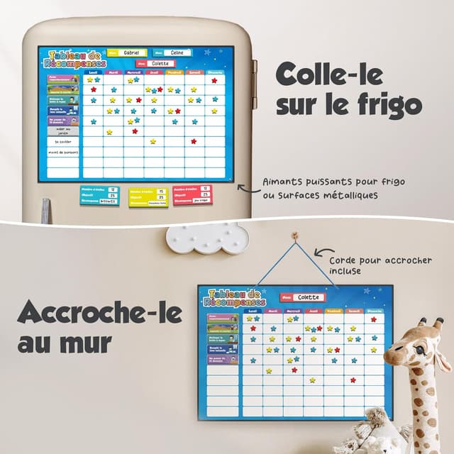 Detalle de Smart Panda Tableau de Récompenses 300 étoiles