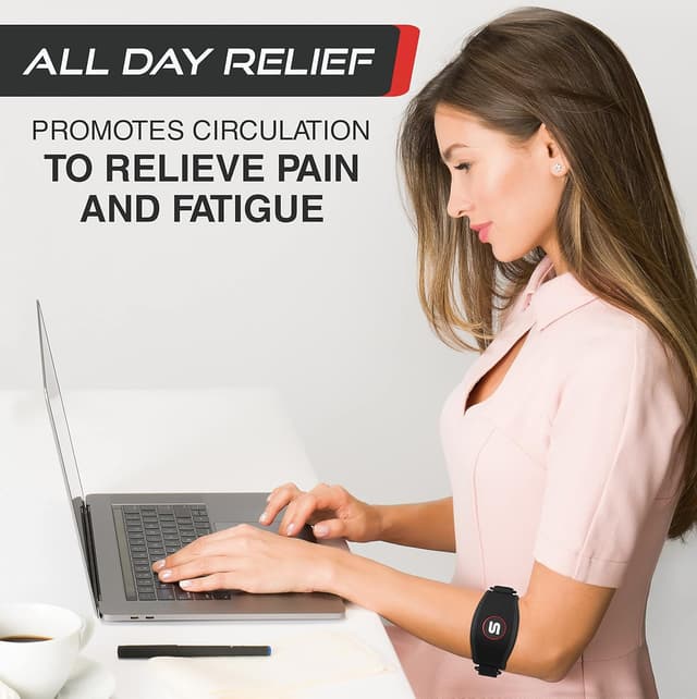 Detalle de Sleeve Stars Tennis Elbow Brace Adjustable Strap 9"–23"