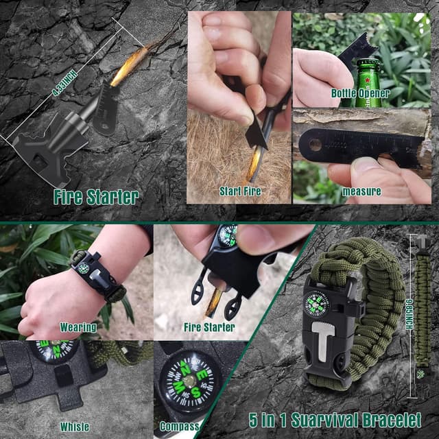 Detalle 1 de Survival Kit 54-in-1 Erste Hilfe Set