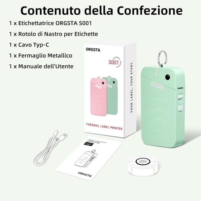 Thumbnail 6 de ORGSTA S001 etichettatrice termica portatile 2000mAh
