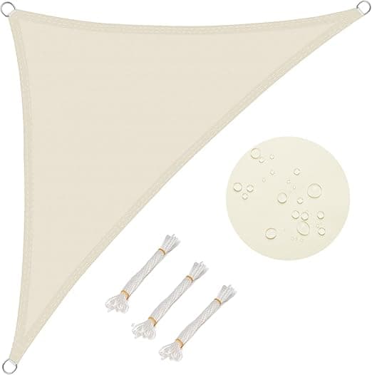 Detalle de WOLTU Toldo Vela Triangular Impermeable 3.6m para Exterior
