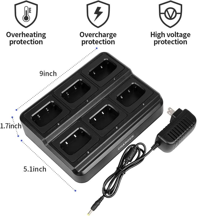 Thumbnail 1 de pxton PX-888S walkie talkies 6 Pack