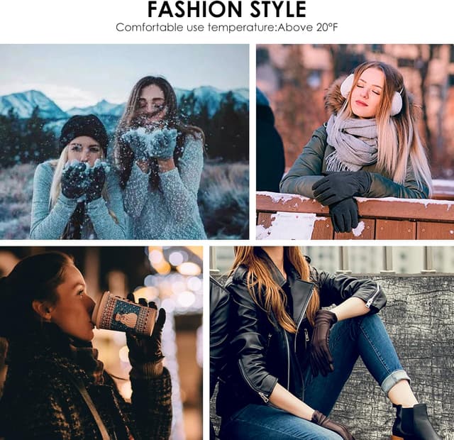 Thumbnail 6 de Dsane Leather Touchscreen Gloves 6.5-8.5