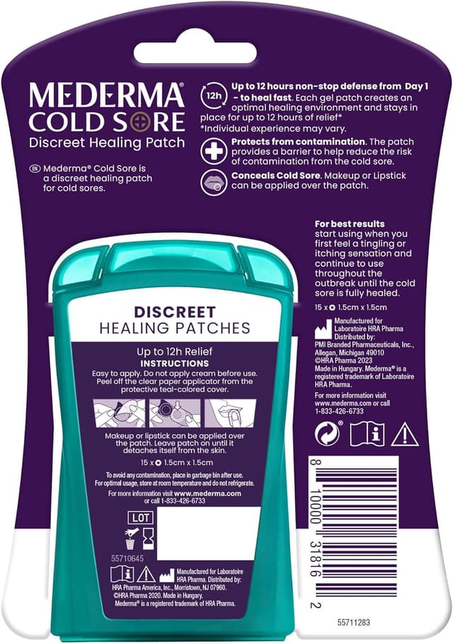 Thumbnail 6 de Mederma Cold Sore Discreet Patch hydrocolloid patch