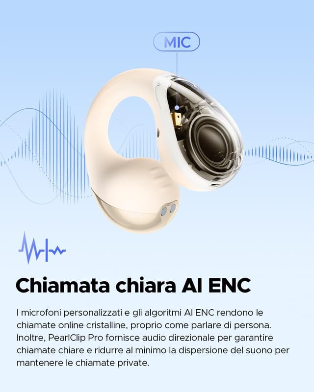 Thumbnail 5 de SoundPEATS Pearlclip Pro Cuffie Wireless 24 Ore