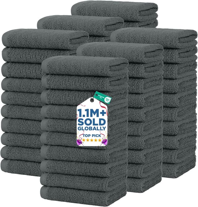Thumbnail 6 de DAN RIVER Bath Towels Set of 4 (27 x 54 Inches) — 100% Ring Spun Cotton, Quick-Drying and Absorbent