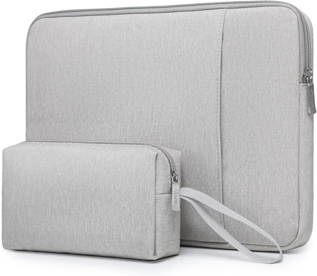 Imagen de HYZUO Custodia Borsa per portatile 13" in grigio chiaro, protezione 360° e organizer accessori en OfertitasTOP