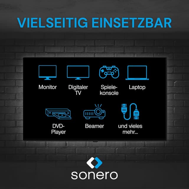 Detalle 2 de Sonero® 4K HDMI Verlängerungskabel (Premium High Speed) – HDMI Stecker auf HDMI Buchse, vergoldete Kontakte, 1 m