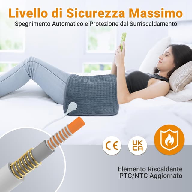 Detalle de Comfytemp Termoforo elettrico con spegnimento automatico 30x60 cm