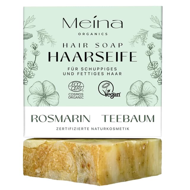 Detalle de Meina Bio Haarseife gegen Fettiges Haar 80g