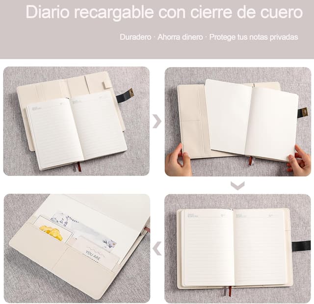 Thumbnail 4 de Cuaderno A5 con candado HwxBen 244 hojas