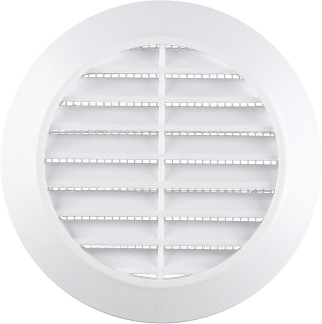 Detalle de Awenta Lüftungsgitter aus ABS-Kunststoff rund Ø 90/115 mm, weiß