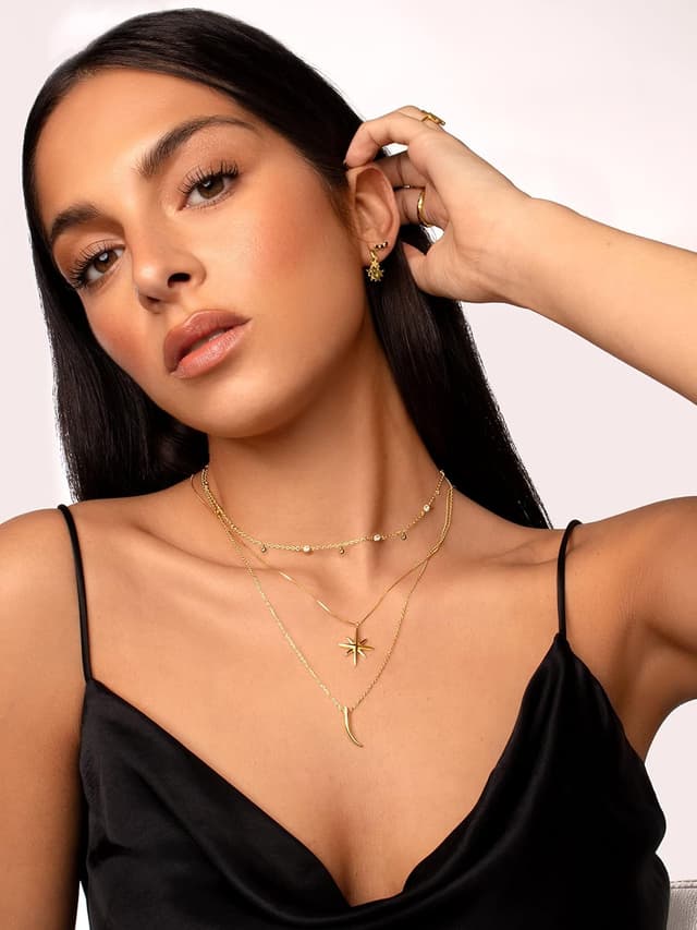 Thumbnail 2 de SINGULARU Collar Guidance — Plata 925, baño 18 Kt 💍