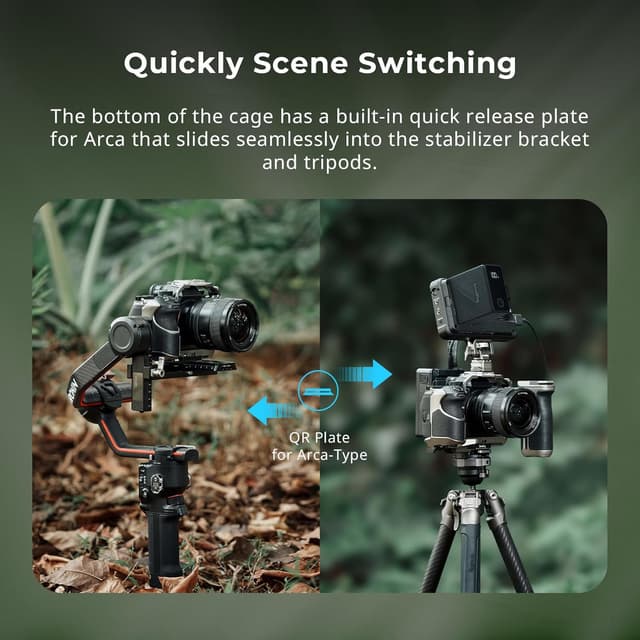 Detalle de SmallRig Hawklock Quick Release Cage 5187 for Sony Alpha 1 II / Alpha 9 III