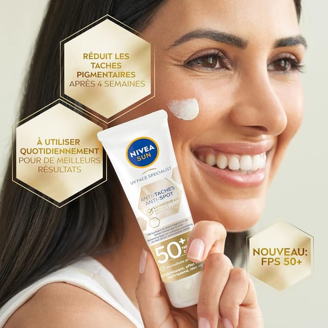 Detalle 2 de NIVEA SUN Fluide visage Luminous 630 SPF 50+ 40 ml