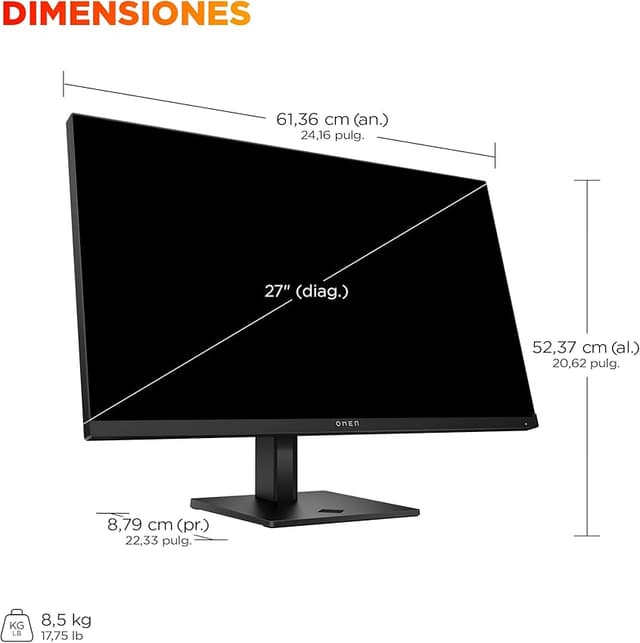 Thumbnail 1 de HP OMEN 27qs G2 Monitor gaming 27" QHD 280 Hz 📺