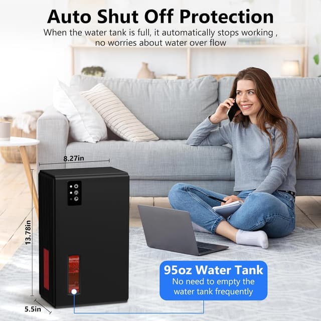 Thumbnail 5 de NineSky Dehumidifier 98 oz for 1100 sq ft 🏠