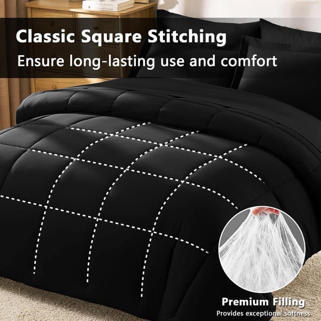 Thumbnail 5 de CozyLux Full Size Comforter Set 82x86"